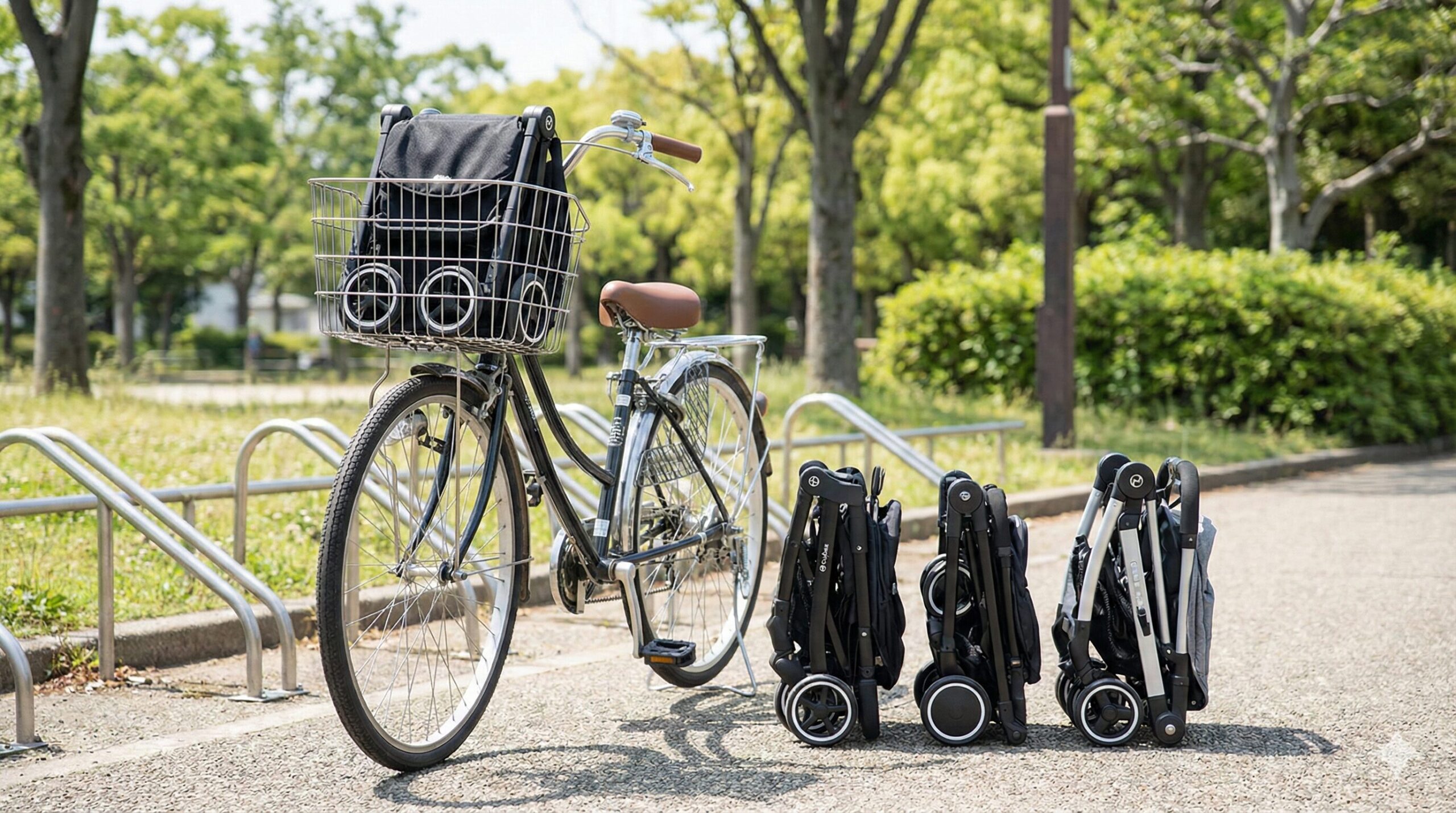 自転車のカゴに入るベビーカー 自転車のカゴにも入る 超小型ベビーカー「ポキット」の話｜子育て｜フ